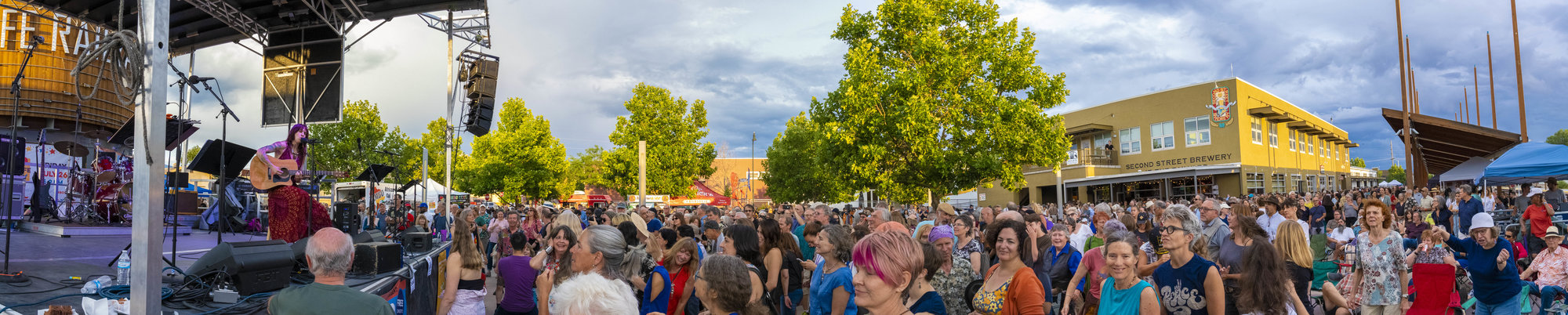 Panorama of Best of Santa Fe 2019 Aretha Franklin tribute concert